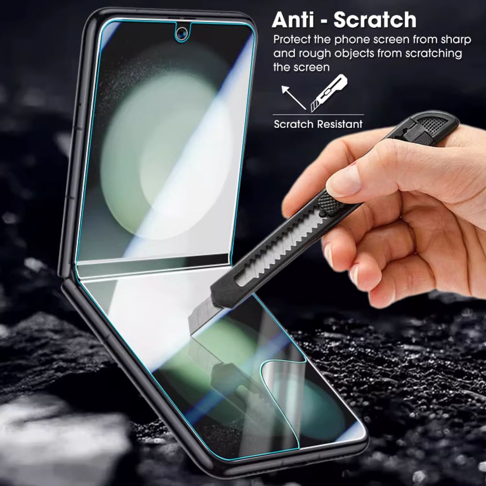 AquaGuard Galaxy Z Flip 7, 6, 5 & 4 9-in-1 Hydrogel Full Screen Protector Set