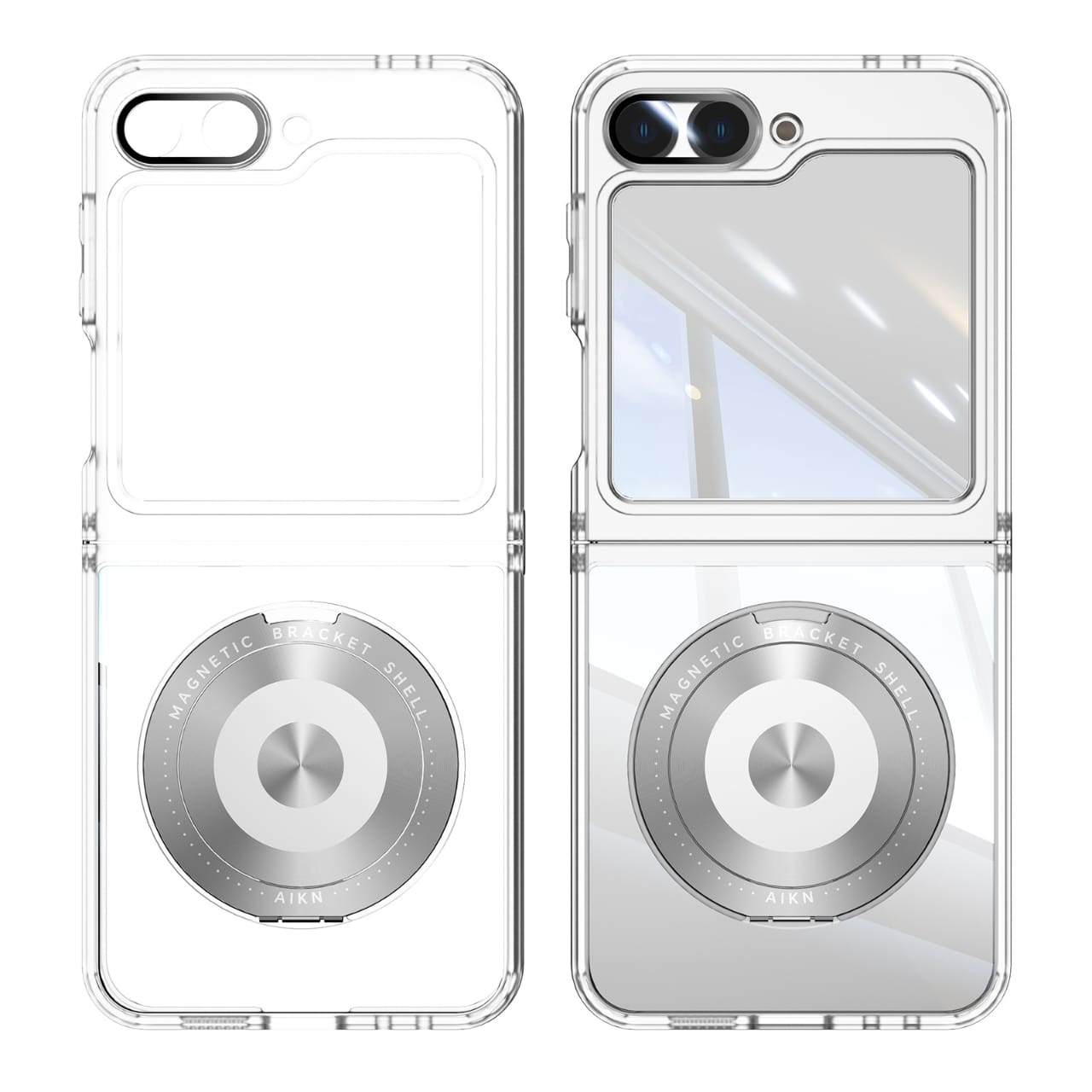 MagArmor Galaxy Z Flip 7 & 6 Magnetic Case with 360° Ring Stand