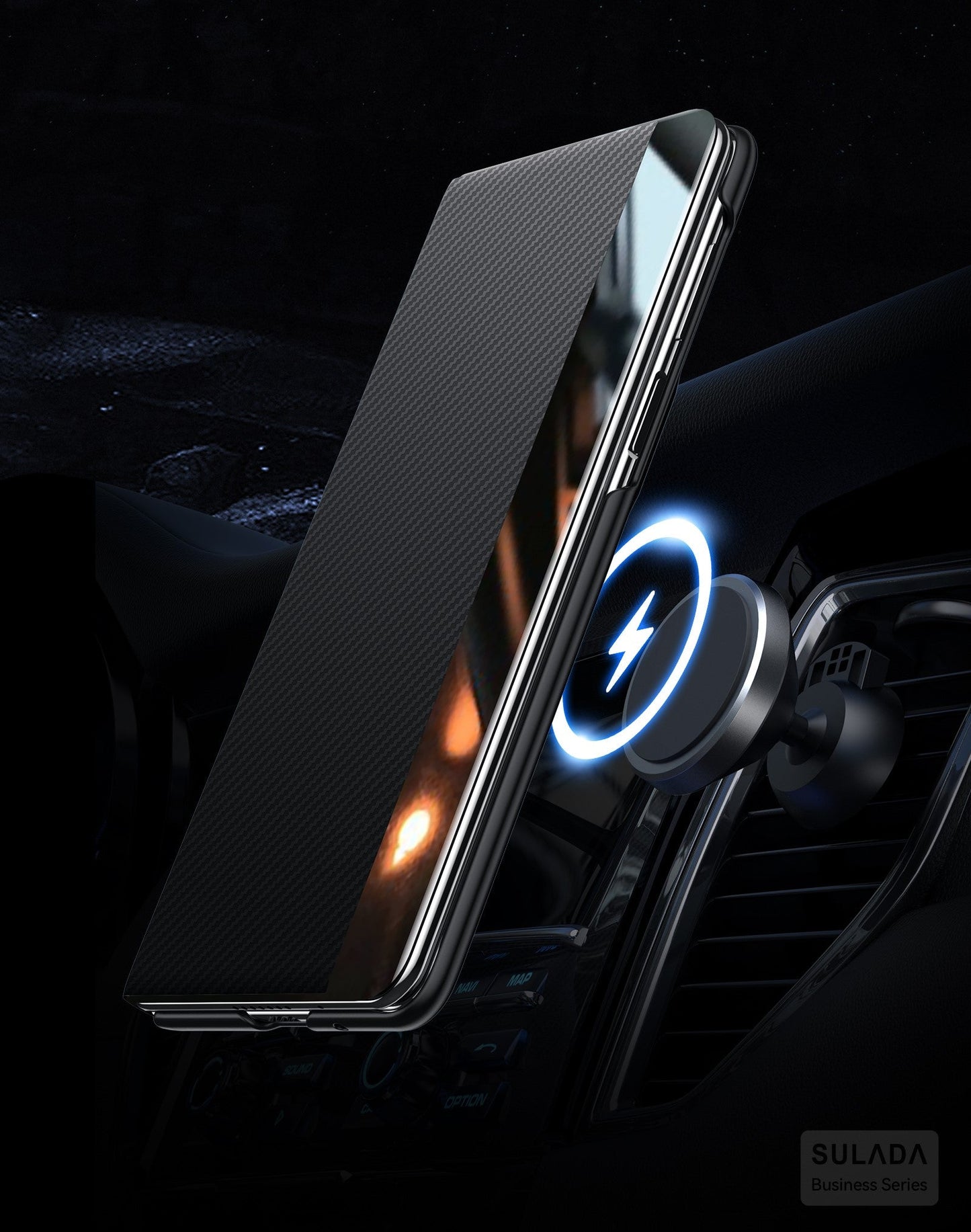 CarbonVault™ MagSafe Wallet Case for Samsung Galaxy Z Fold 7 / 6 / 5 / 4