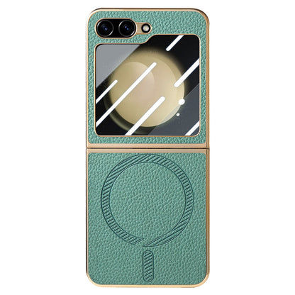 FlexiGuard Galaxy Z Flip 7, 6 & 5 Slim Leather Shockproof Case with Glass Screen Protector