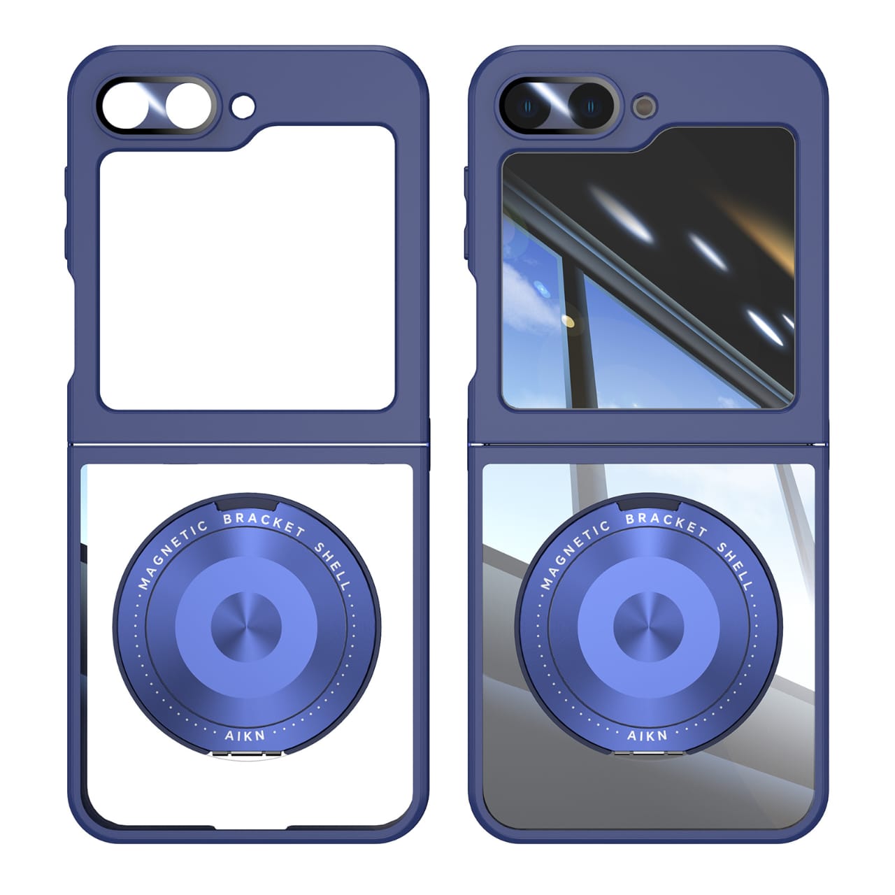 MagArmor Galaxy Z Flip 7 & 6 Magnetic Case with 360° Ring Stand