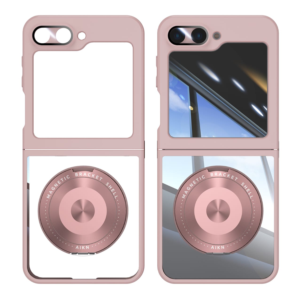 MagArmor Galaxy Z Flip 7 & 6 Magnetic Case with 360° Ring Stand