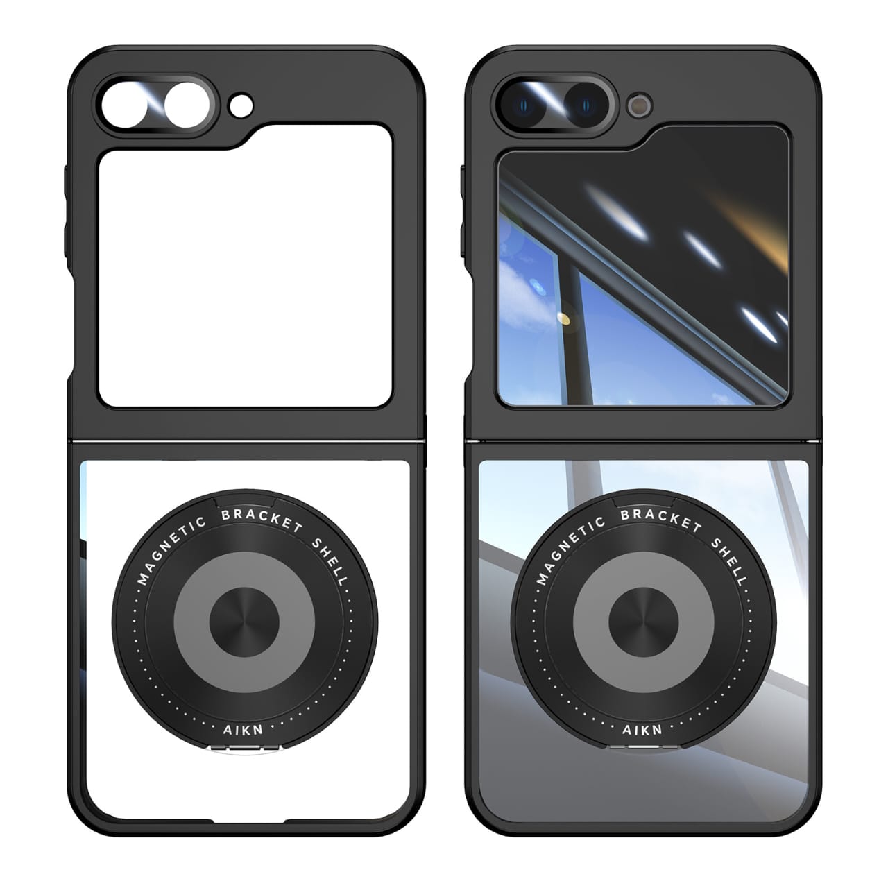 MagArmor Galaxy Z Flip 7 & 6 Magnetic Case with 360° Ring Stand
