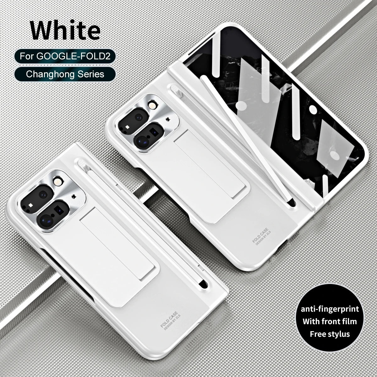FlexGuard Google Pixel 10, 9 Pro Fold Case with Stylus Slot & Bracket Stand