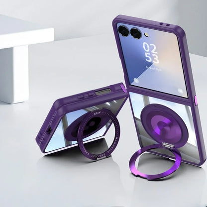 MagArmor Galaxy Z Flip 7 & 6 Magnetic Case with 360° Ring Stand