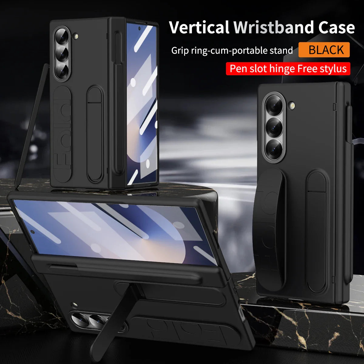 SlimEdge Pro™ Z Fold Series Case with Pen Slot & Full Hinge Defense