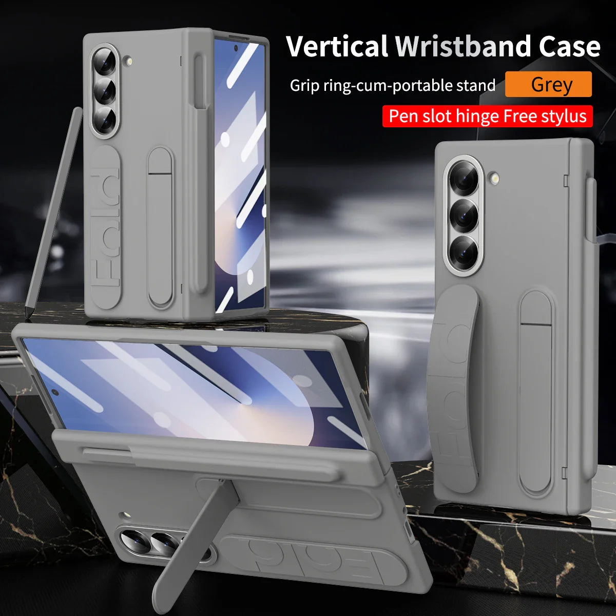 SlimEdge Pro™ Z Fold Series Case with Pen Slot & Full Hinge Defense